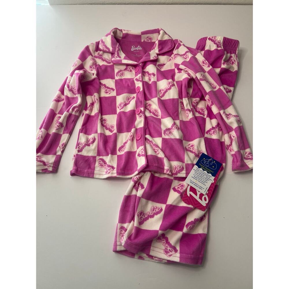 Girls Barbie Pajamas 2 piece set Size 4 NWT